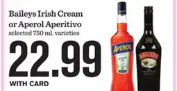 Mariano's Baileys Irish Cream or Aperol Aperitivo offer
