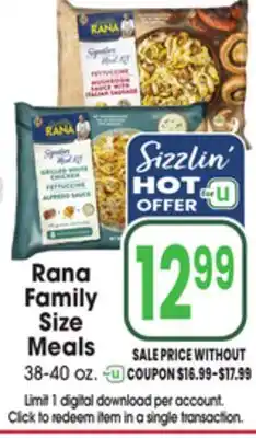 Jewel-Osco Rana Family Size Meals offer