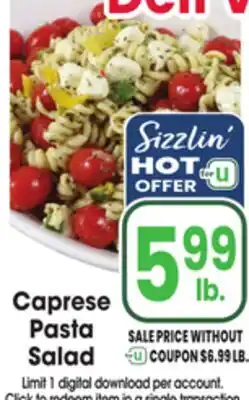 Jewel-Osco Caprese Pasta Salad offer