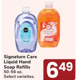 Jewel-Osco Signature Care Liquid Hand Soap Refills offer