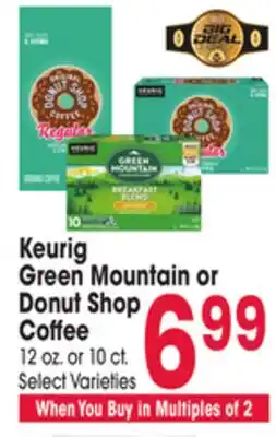 Jewel-Osco Keurig Green Mountain or Donut Shop Coffee offer