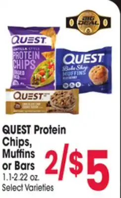 Jewel-Osco QUEST Protein Chips, Muffins or Bars offer