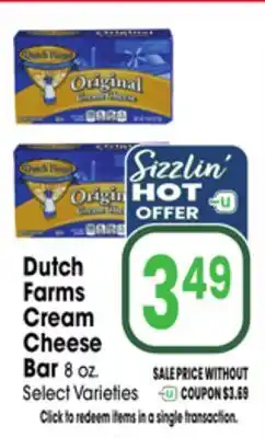Jewel-Osco Dutch Farms Cream Cheese Bar offer
