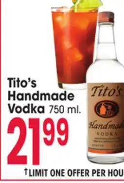 Jewel-Osco Tito's Handmade Vodka offer