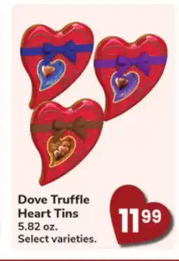 Jewel-Osco Dove Truffle Heart Tins offer