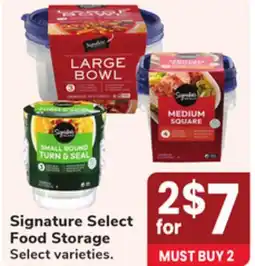 Jewel-Osco Signature Select Food Storage offer