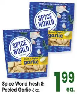 Jewel-Osco Spice World Fresh & Peeled Garlic offer