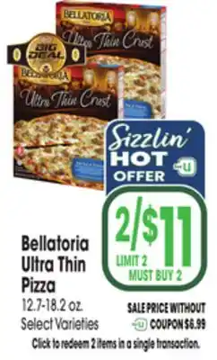 Jewel-Osco Bellatoria Ultra Thin Pizza offer