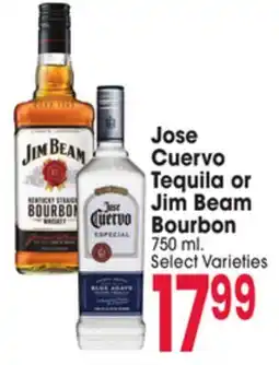 Jewel-Osco Jose Cuervo Tequila or Jim Beam Bourbon offer