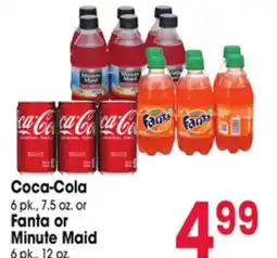 Jewel-Osco Coca-Cola 6 pk., 7.5 oz. or Fanta or Minute Maid 6 pk., 12 oz offer