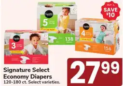 Jewel-Osco Signature Select Economy Diapers offer