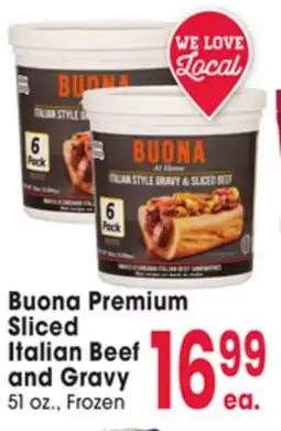 Jewel-Osco Buona Premium Sliced Italian Beef and Gravy offer