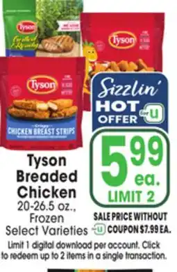 Jewel-Osco Tyson Breaded Chicken Chicken offer