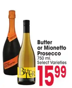 Jewel-Osco Butter or Mionetto Prosecco offer