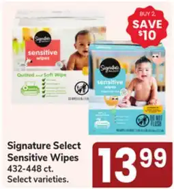 Jewel-Osco Signature Select Sensitive Wipes offer