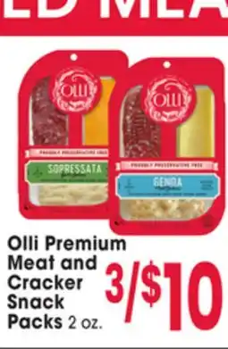 Jewel-Osco Olli Premium Meat and Cracker Snack Packs offer