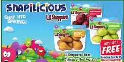 Jewel-Osco Lil Snappers Bosc, D'Anjou or Red Pears offer