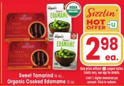 Jewel-Osco Sweet Tamarind 16 oz., Organic Cooked Edamame 12 oz offer