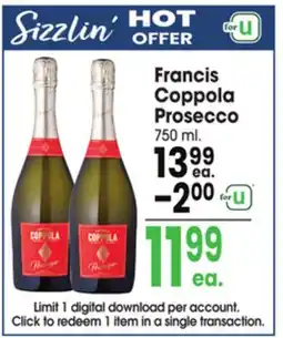 Jewel-Osco Francis Coppola Prosecco offer