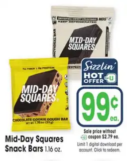 Jewel-Osco Mid-Day Squares Snack Bars offer