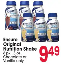 Jewel-Osco Ensure Original Nutrition Shake offer