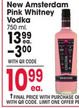 Jewel-Osco New Amsterdam Pink Whitney Vodka offer