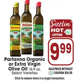 Jewel-Osco Partanna Organic or Extra Virgin Olive Oil offer