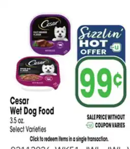 Jewel-Osco Cesar Wet Dog Food offer