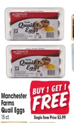 Jewel-Osco Manchester Farms Quail Eggs offer
