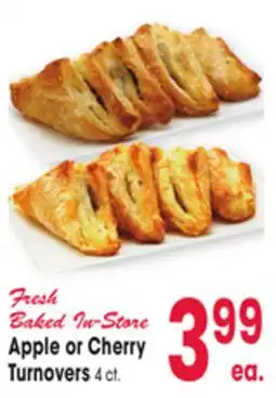 Jewel-Osco Cherry Apple or Cherry Turnovers offer