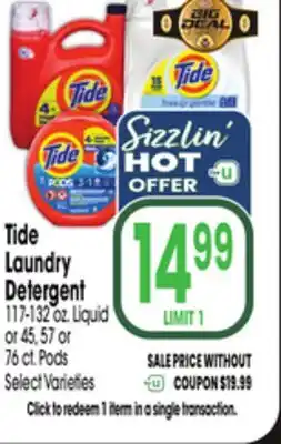 Jewel-Osco Tide Laundry Detergent offer