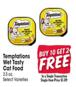Jewel-Osco Temptations Wet Tasty Cat Food offer