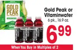 Jewel-Osco Gold Peak or Vitaminwater offer