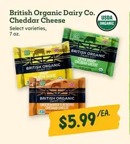 Sprouts Farmers Market British Organic Dairy Co. Cheddar Cheese offer