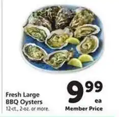 Safeway Fresh Large BBQ Oysters offer