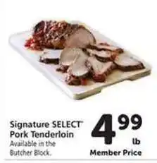 Safeway Signature SELECT Pork Tenderloin offer