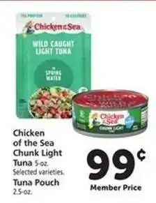 Safeway Chicken Of The Sea Chunk Light Tuna offer