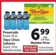 Safeway Powerade / Topo Chico Sabores offer