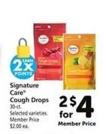 Safeway Signature Care Cough Drops offer
