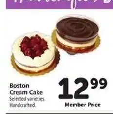 Safeway Boston Cream Cake offer