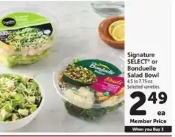 Safeway Signature SELECT or Bonduelle Salad Bowl offer