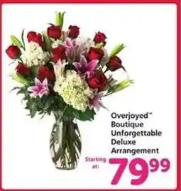 Safeway Overjoyed Boutique Unforgettable Deluxe Arrangement offer
