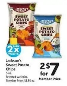 Safeway Jackson's Sweet Potato Chips offer