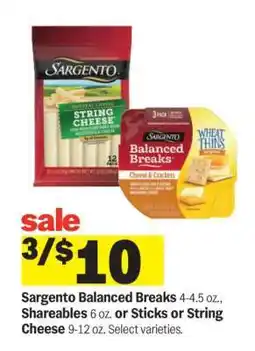 Meijer Sargento Balanced Breaks offer