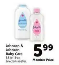 Safeway Johnson & Johnson Baby Care offer