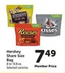 Safeway Hershey Share Size Bag offer