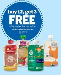 Meijer Baby or Toddler Food Pouches offer