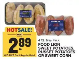 Food Lion FOOD LION SWEET POTATOES, RUSSET POTATOES OR SWEET CORN offer