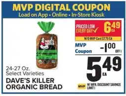 Food Lion Dave's Killer Organic Bread offer