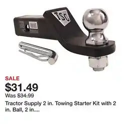 Tractor Supply Company Tractor Supply 2 in. Towing Starter Kit with 2 in. Ball, 2 in. Drop, 6,000 lb. Capacity offer
